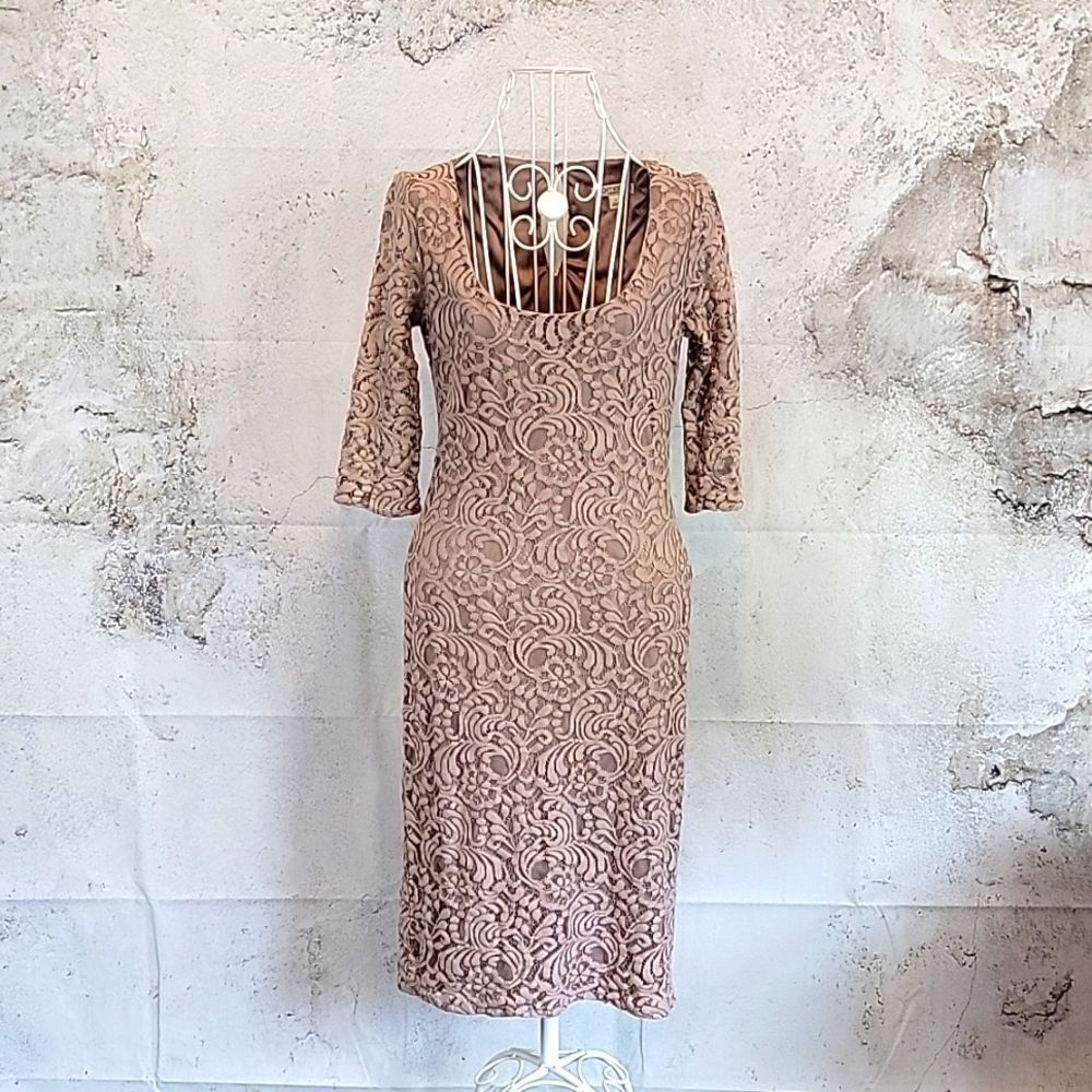 Eva Mendes lace sheath dress by New York & Co Women's Size 4